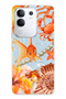 Vivo Y29 Compatible Orange Fish Patterned Transparent Phone Case