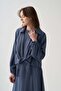 Indigo-M Modal B Tie-Detail Shirt - 5