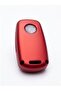 Volkswagen Jetta Polo Golf Seat Skoda Red-Black Key Case with 3 Keys - 4