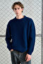 Black Knitted Pattern Oversize Knitwear Sweater - 2