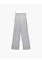 Elastic Waist Bow Detail Pleated Wide Leg Trousers - 2