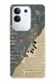 Vivo Y29 Compatible Vintage Newspaper Collage Patterned Transparent Phone Case