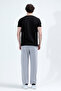 Men's Adjustable Waist Double Pocketed Wide-Leg Sweatpants Gray - 26m 3163 - 5