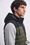 Zra model new season detachable hooded stand collar water and cold proof inflatable vest - 3
