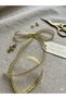 6 mm Gold Shiny Ready Bow Ribbon 10 Pcs Balloon Cake Gift Decoration Ribbon - 3