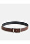 Brown And Black Belt With Twist Buckle - 4