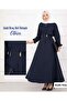 Modal Fabric Hijab Dress with Waist Tie