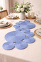 Indigo Blue Color R Table Runner / Table / Living Room Coffee Table Cover (75X34) - 3