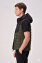 Zra model new season detachable hooded stand collar water and cold proof inflatable vest - 3