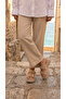 Double Buckle Detail High Wedge Heel Lu Suede Comfortable Women's Summer Slipper Sandals - 6
