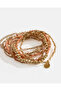 Women Gold Embellished Bracelet Set - 2