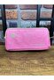 Pen Bag with Double-Eyed Cat Paw Detail, 2-Compartment Pen Holder, Pastel Pink