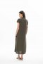 21635 Women's Shirt Collar Long Dress - 3