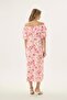 21497 Women's Madonna Collar Long Dress - 4