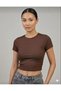 Women's 2-Piece Circular Neck Camisole Ribbed Fabric Body-Hugging T-Shirt - 2