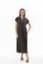 21629 Women's Shirt Collar Long Dress