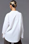 Women's Oversize Shirt Long Sleeve Basic Loose Cut Poplin Trendy Stylish Casual Shirt - 6