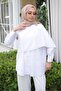 White Shoulder Bronchus Detailed Shirt