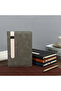 PU Leather Journal Notebook with Pen Holder 100 Pages 80 GSM Premium Paper Hardcover Grey - 2