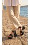 High Platform Wedge Heel Side Closed Buckle Skin Summer Women's Sandals Shoes - 7