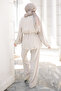 Stone Waist Tie Tunic and Trousers Set - 2