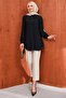 Black Stone Detailed Buttoned Shirt - 3