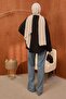 Black Front Tie Kimono - 5