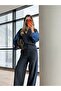 Premium Denim Detailed Shirt-Pants Set with Jeans Trim - 2 Piece Set