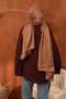 Brown Front Tie Kimono - 5