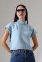 Turtleneck Short Sleeve Knitwear Sweater Women's Slim Fit Soft Textured Stylish Casual Sweater - 2