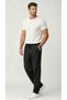 Men's Black Parachute Oversize Trousers, Wide Legs, Comfortable Fit, Casual Sports - 5