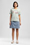 New Kylie Women's 100% Cotton Jean Skirt Blue