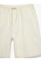Cotton Comfortable Fit Pocket Bermuda Shorts with Drawstring Waist Baggy Jean Shorts - 5