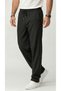 Men's Black Parachute Oversize Trousers, Wide Legs, Comfortable Fit, Casual Sports - 3
