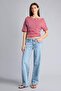 Loose Fit Omzu Open T-Shirt H7187Ax26Sm - 2