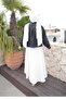 Black Shoulder Gathered Shirt - 3