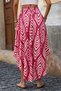 New Season Women's High Waist Elastic Waist Lace-Up Side Open Long Single Jersey Skirt - 4