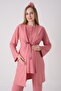 Short Robe Maternity-Pregnancy Pajama Set 3-Piece Set - 2