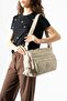 Cross Strap Ultra Light Multi-Pocket Shoulder Bag Beige Model: (571-6B)