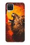 Samsung Galaxy A22 / M22 / M32 Compatible Lion Pattern Transparent Phone Case