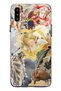 Samsung Galaxy A20S Compatible Angel and Sculpture Collage Pattern Transparent Phone Case