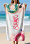 Unisex 75X150Cm Summer Patterned Beach Towel - Bath Towel - Sea Towel Plj-16