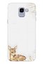 Samsung Galaxy J6 Compatible Transparent Phone Case with Fawn Pattern