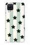 Samsung Galaxy A22 / M22 / M32 Compatible Striped Star Pattern Transparent Phone Case