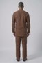 Brown Wide Fit 100% Cotton Muslin Men's Hajj and Umrah Set - High Collar, Long Sleeves, Anti-Sweat - 5