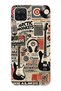 Samsung Galaxy A12 / M12 Compatible Music Collage Patterned Transparent Phone Case