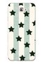 Samsung Galaxy J7 Prime Compatible Striped Star Pattern Transparent Phone Case