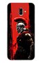 Samsung Galaxy J6 Plus Compatible Warrior Sparta Patterned Transparent Phone Case