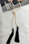 İnci Dorika Row Tassel Detail Knot Design Necklace (108cm) - 2