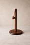 Acacia Wood Paper Towel Holder with Ball Holder Decorative Kitchen Towel Stand - 2